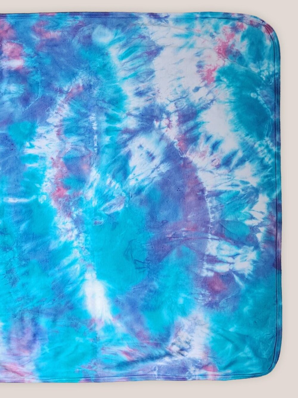 Wisteria Mist Tie Dye Organic Baby Blanket | Cotton Baby Gift | Crib Size